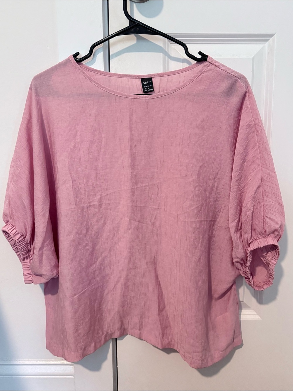 Boxy pink top
